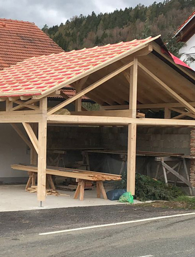 Carports und Garagen von der Zimmerei Stelzer